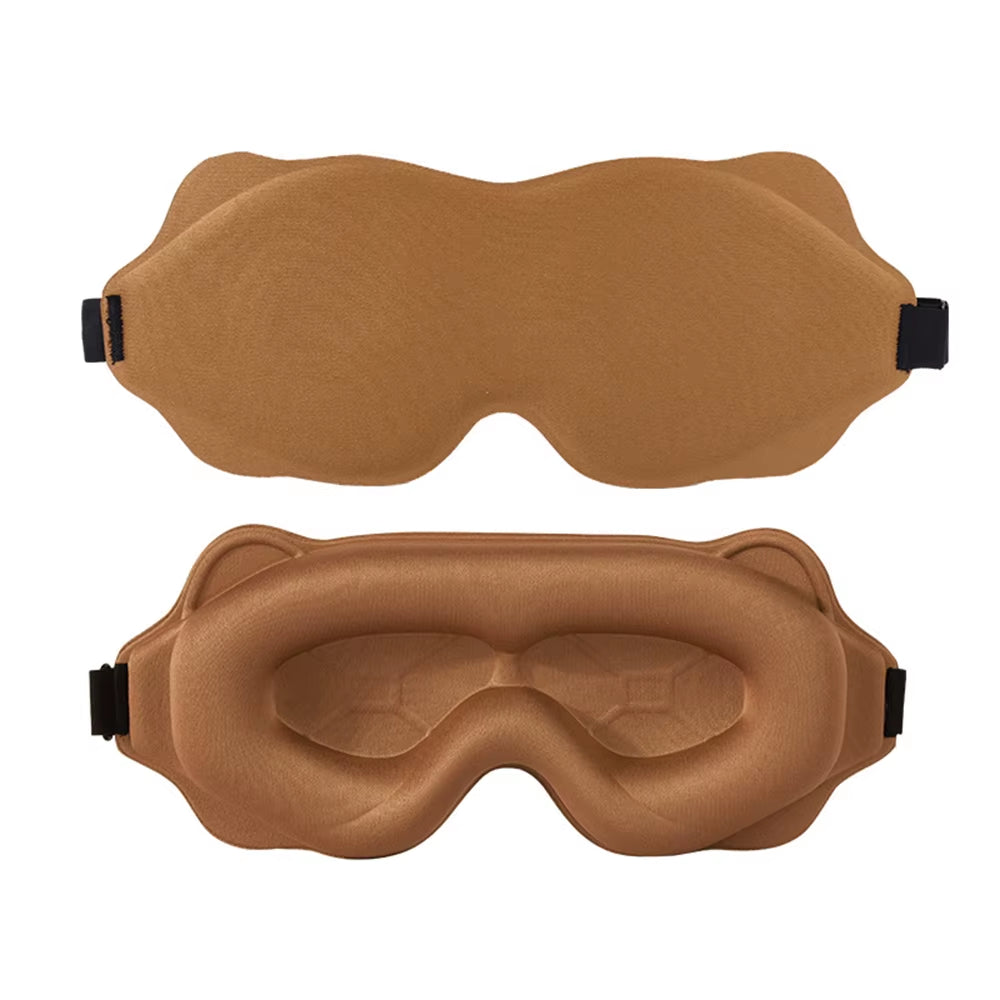 3D Sleep Mask Blindfold Sleeping Aid Soft Memory Foam Eye Mask Block Out Light Pressure Sensation Rest Relax Aid Adjustable Mask