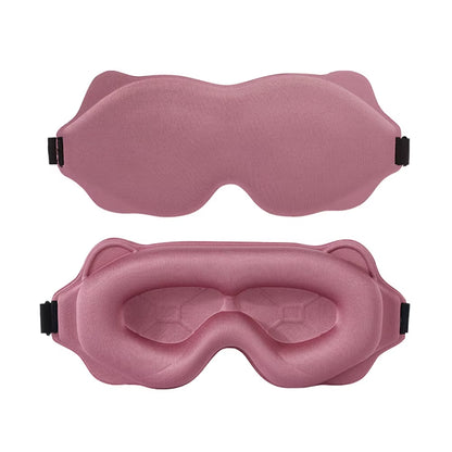 3D Sleep Mask Blindfold Sleeping Aid Soft Memory Foam Eye Mask Block Out Light Pressure Sensation Rest Relax Aid Adjustable Mask